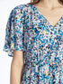 LC Waikiki V Neck Flower Short Sleeve Women's Dress